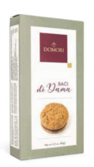 DOMORI SCATOLA BISCOTTI GR.90 BACI DI DAMA